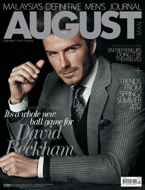 David Beckham @ August Man Malaysia April 2012