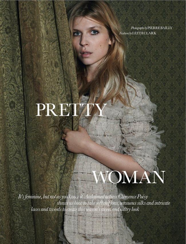 ELLE UK: CLÉMENCE POÉSY BY PHOTOGRAPHER PIERRE BAILLY