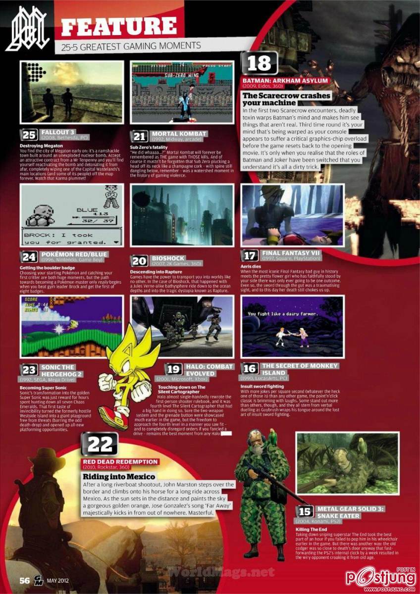 250 Greatest Gaming Moments @ Gamesmaster UK May 2012
