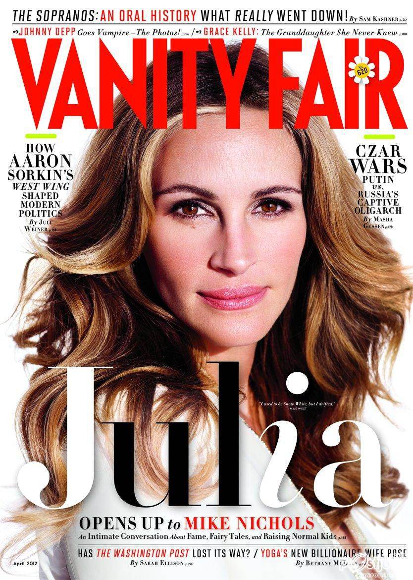 Julia Roberts @ Vanity Fair April 2012