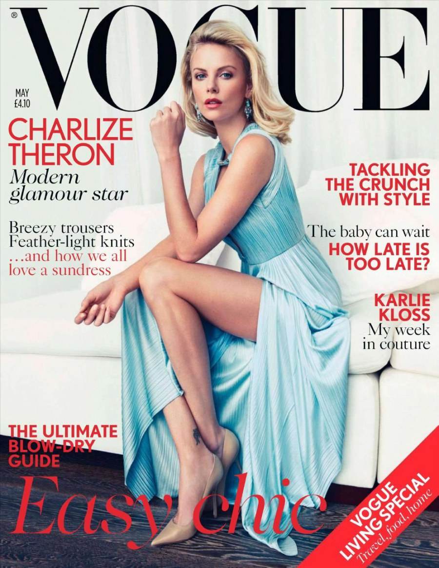 Charlize Theron @ Vogue UK May 2012