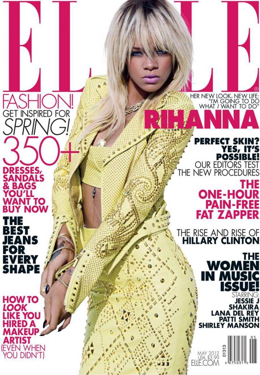 Rihanna @ Elle US May 2012