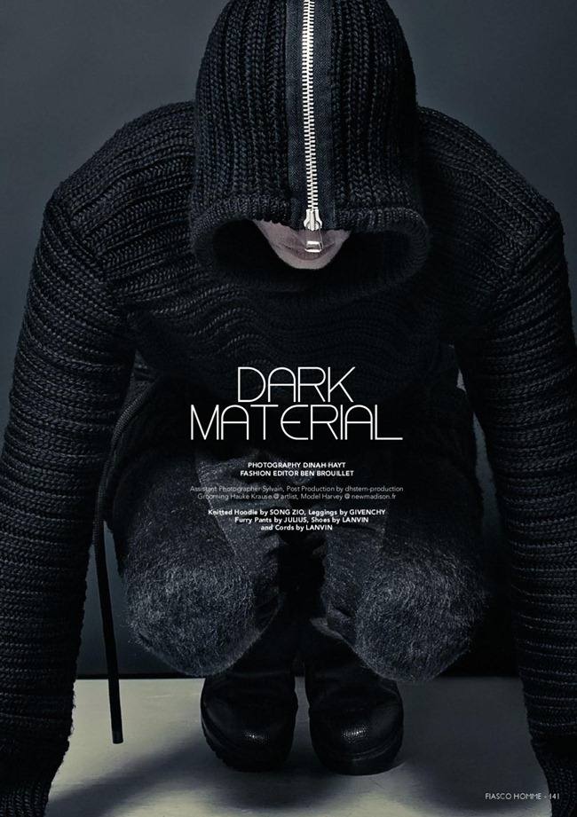 FIASCO MAGAZINE: HARVEY NEWTON HAYDON IN "DARK MATERIAL" BY PHOTOGRAPHER DINAH HAYT