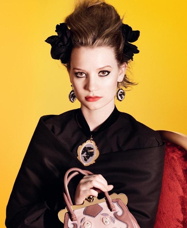 CAMPAIGN: MIA WASIKOWSKA FOR MIU MIU SPRING 2012 BY PHOTOGRAPHER DAVID SIMS