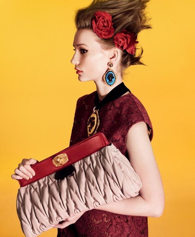 CAMPAIGN: MIA WASIKOWSKA FOR MIU MIU SPRING 2012 BY PHOTOGRAPHER DAVID SIMS