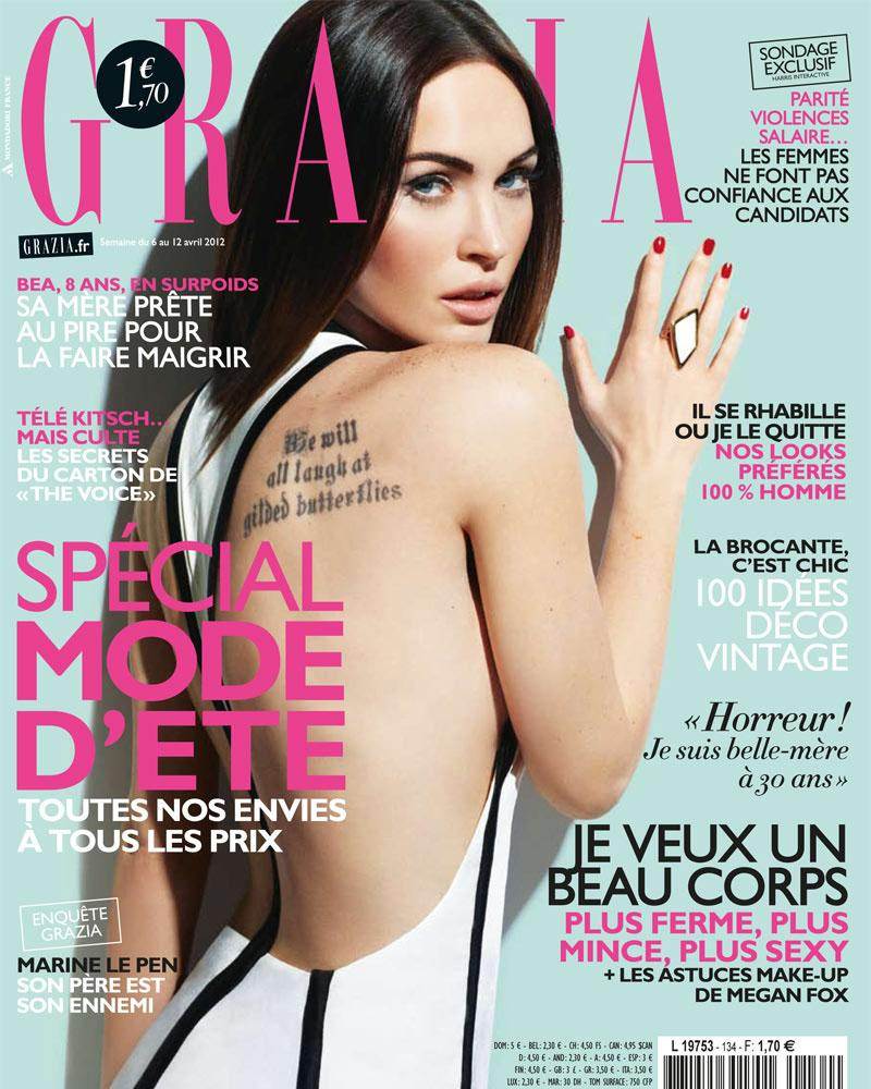 Megan Fox @ Grazia France April 2012
