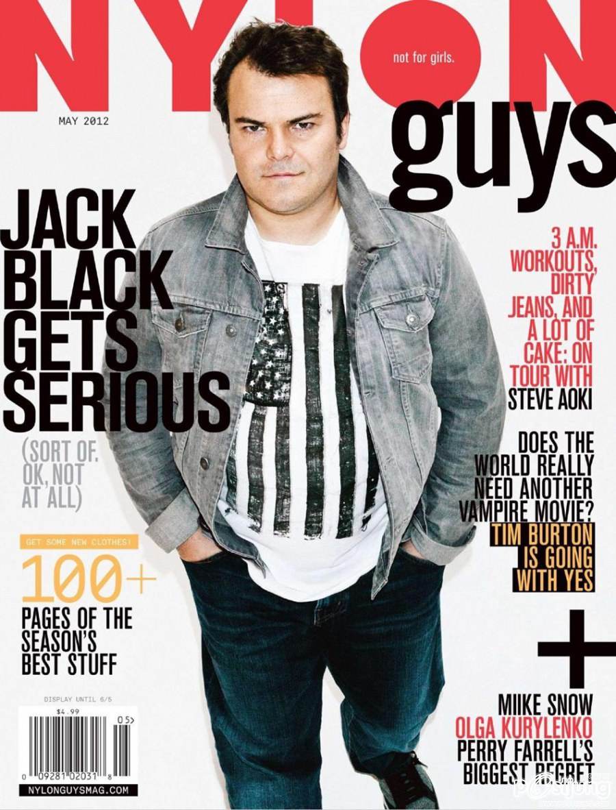 Jack black @ Nylon guys Magazine May 2012