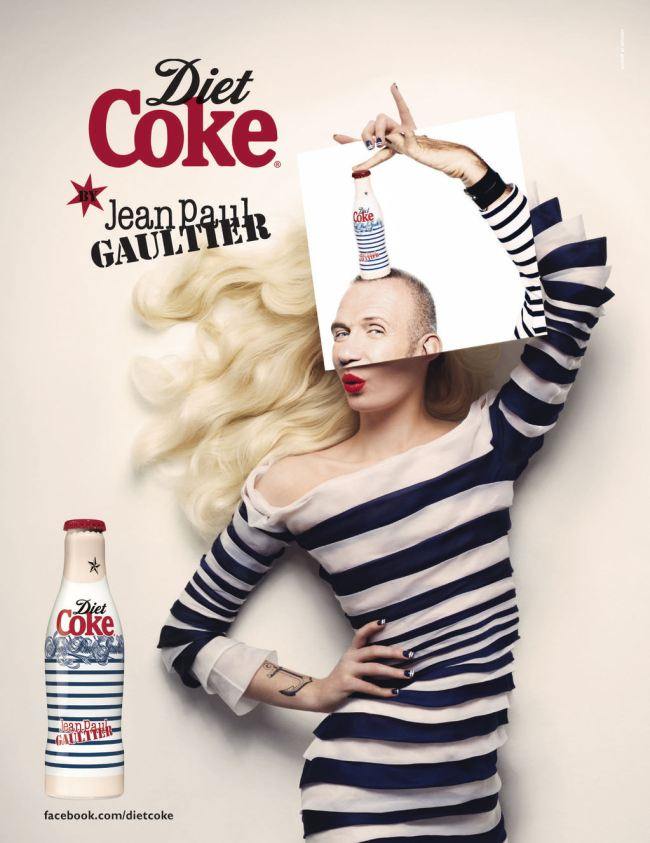 Jean Paul Gaultier’s Diet Coke Bottle Collaboration Campaign