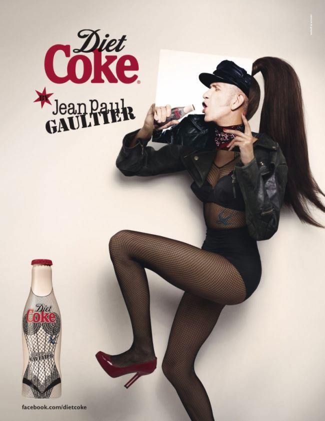 Jean Paul Gaultier’s Diet Coke Bottle Collaboration Campaign