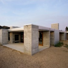 Prefabricated Concrete Home in Sonoma County, CA - aligned with the orchard!