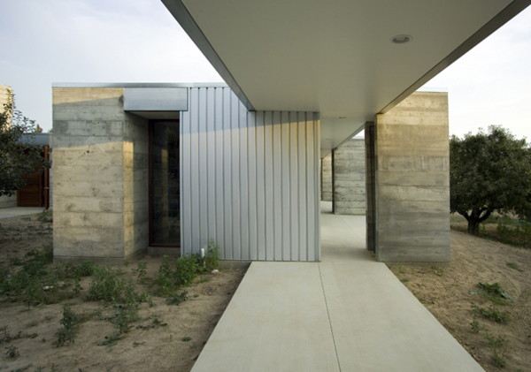 Prefabricated Concrete Home in Sonoma County, CA - aligned with the orchard!