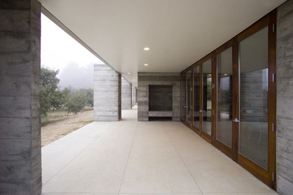 Prefabricated Concrete Home in Sonoma County, CA - aligned with the orchard!