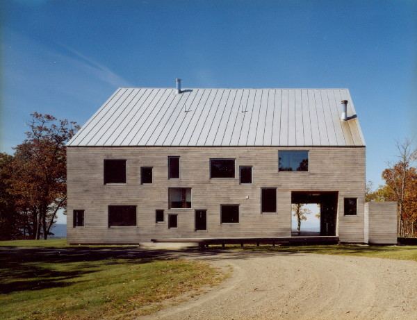 Modern Barn Home - Dutch Barn Frame within a home, transported & restored!