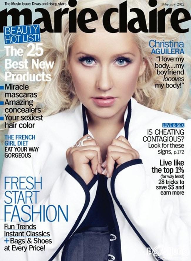 MARIE CLAIRE MAGAZINE: CHRISTINA AGUILERA IN "DROP DEAD DIVA" BY PHOTOGRAPHER TESH