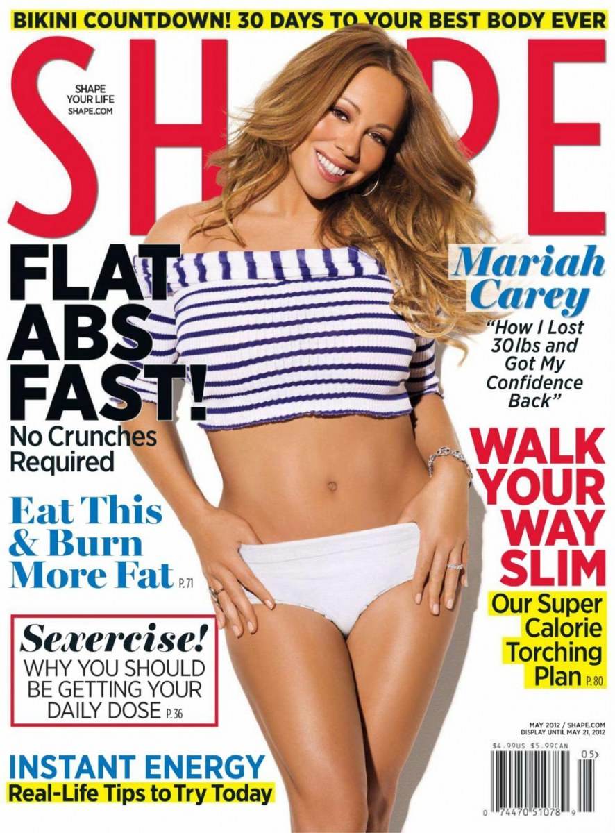 Mariah carey @ Shape May 2012