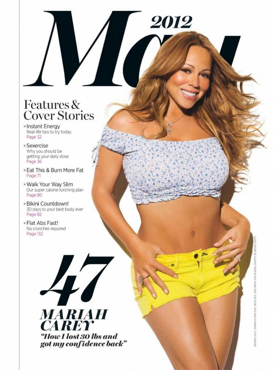 Mariah carey @ Shape May 2012