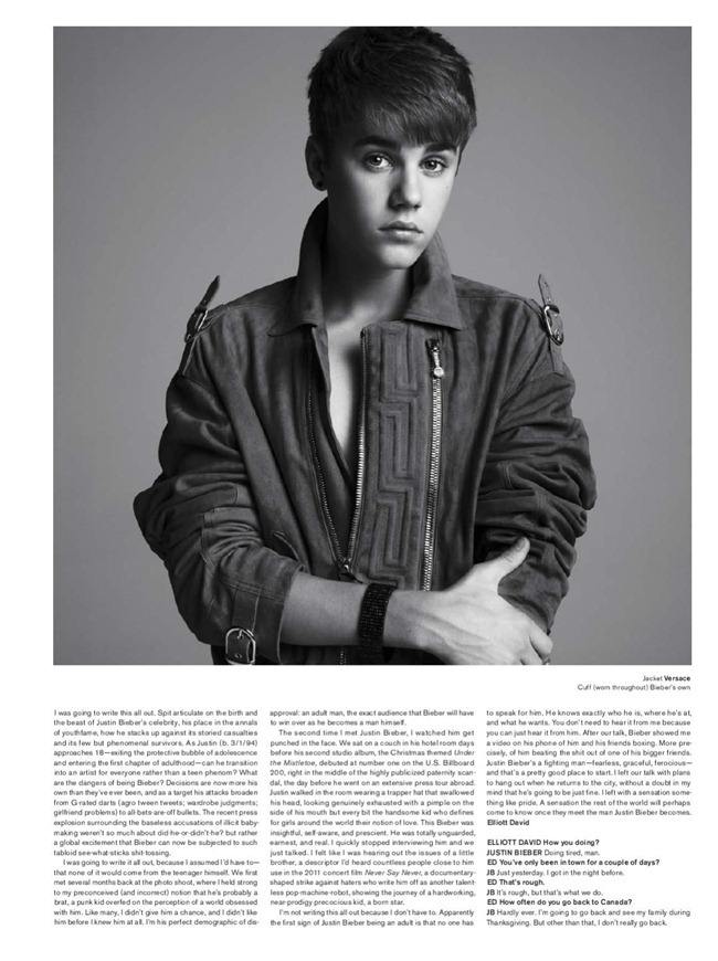 V MAGAZINE: JUSTIN BIEBER IN "WATCH THE THRONE" BY PHOTOGRAPHERS INEZ & VINOODH