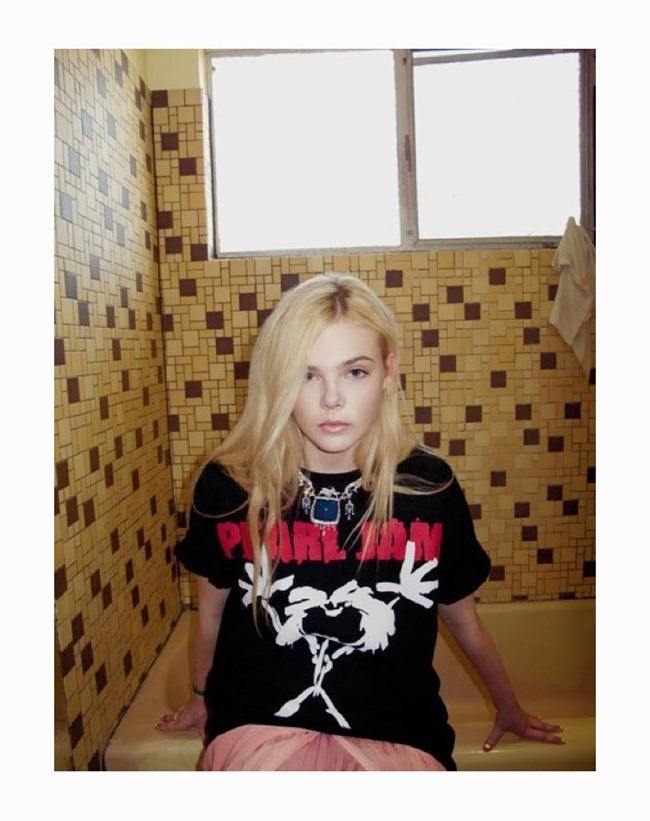 A MAGAZINE: ELLE FANNING IN "RODARTE" BY PHOTOGRAPHER BILL OWENS