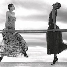 CAMPAIGN: SASKIA DE BRAUW & JOAN SMALLS FOR CHANEL SPRING 2012 BY PHOTOGRAPHER KARL LAGERFELD