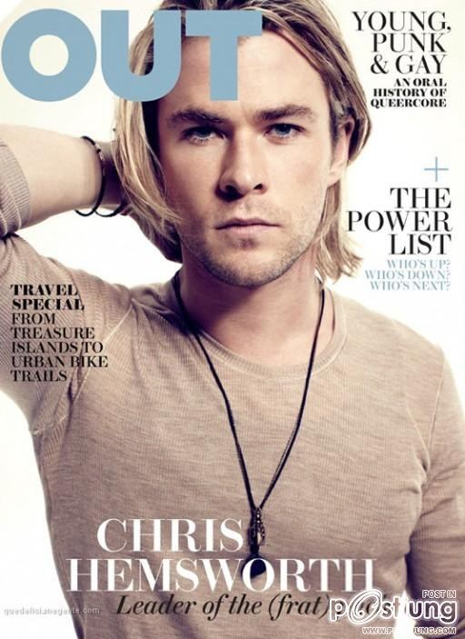 Chris Hemsworth @ OUT Magazine May 2012