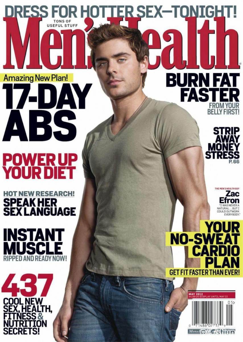 Zac Efron @ Men's Health US May 2012