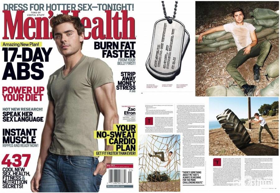 Zac Efron @ Men's Health US May 2012