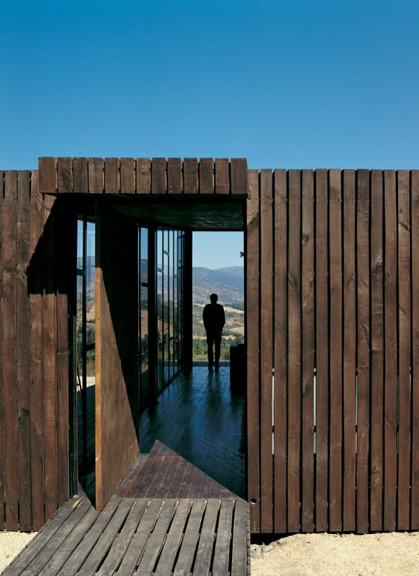 Wooden Home Design - wrap around deck house in Chile is literally wrapped ... in deck