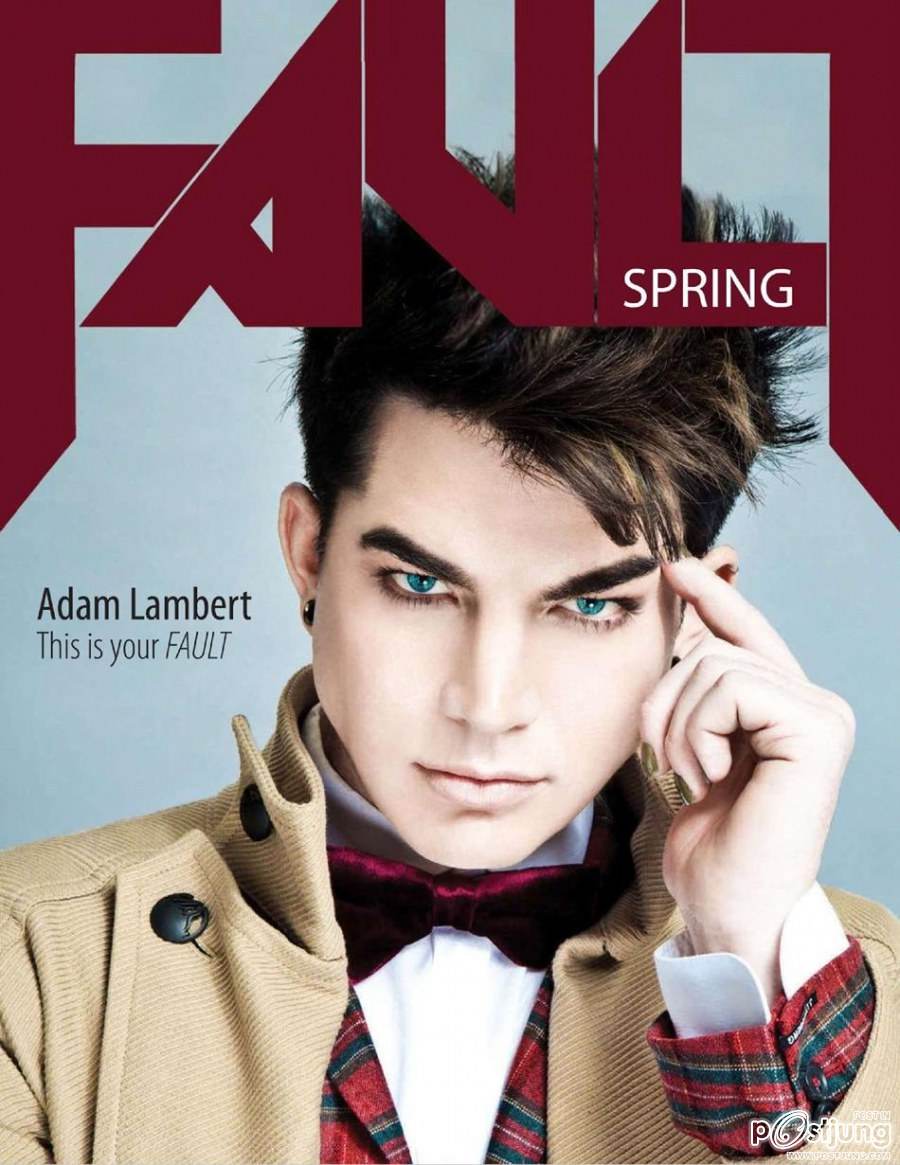 Adam Lambert @ FAULT No.10 Spring 2012