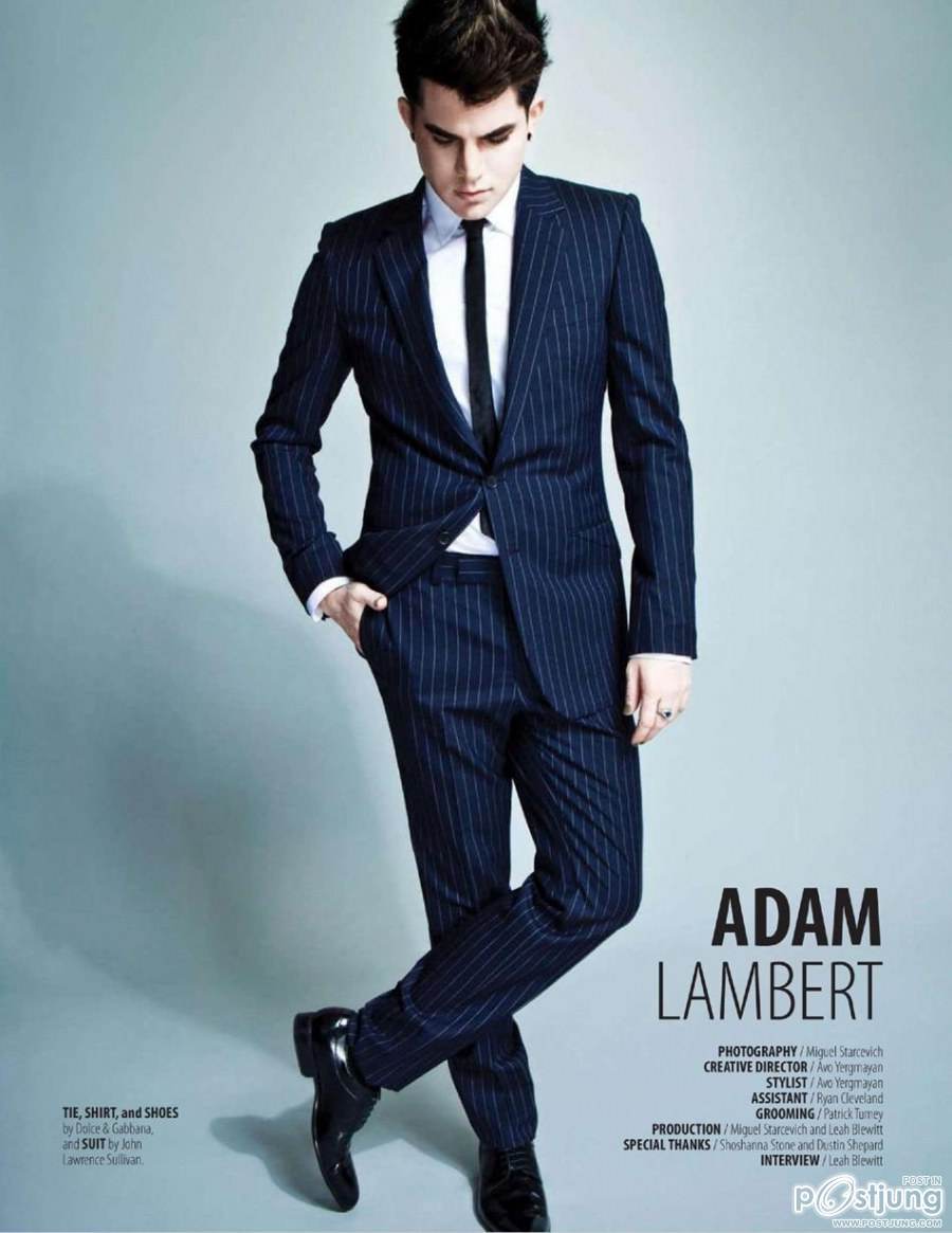 Adam Lambert @ FAULT No.10 Spring 2012