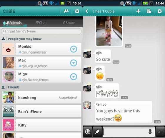 Cubie Messenger แอพฯ แชทน้องใหม่ ลูกเล่นเด็ด ๆ