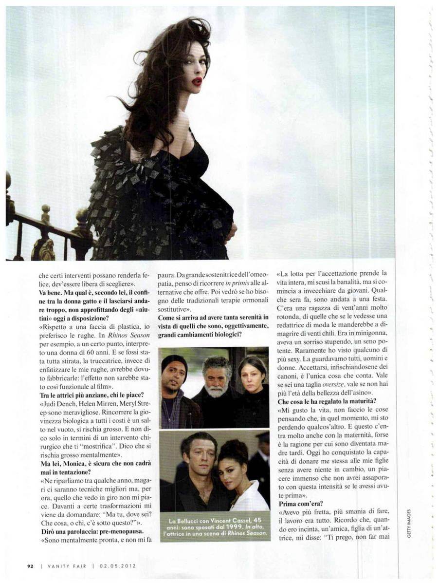 Monica Bellucci @ Vanity Fair Italy May 2012