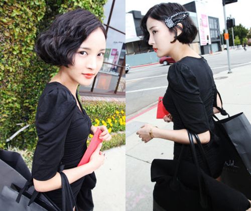 ส่วนอีกทรงที่ทันสมัยตอนนี้ การเอาผมมาทัดที่หลังหู