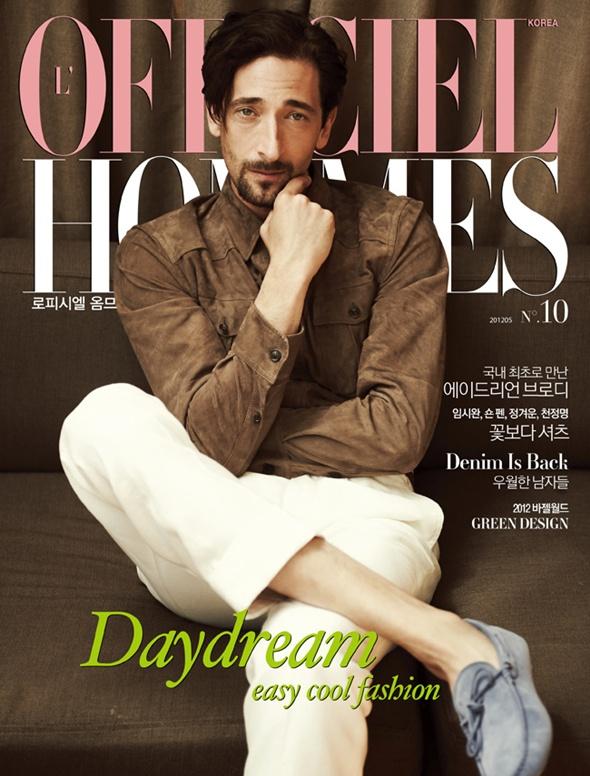 Adrien Brody @ L'Officiel Hommes Korea May 2012