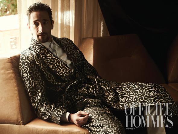 Adrien Brody @ L'Officiel Hommes Korea May 2012