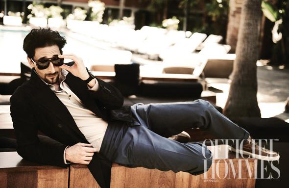 Adrien Brody @ L'Officiel Hommes Korea May 2012