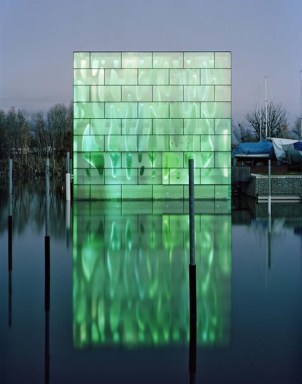 Light Architecture - LED House Illuminates Lake Constance in Switzerland