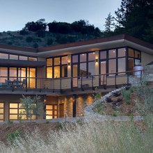 Contemporary Home in Mill Valley, California - earth-inspired luxury hillside home