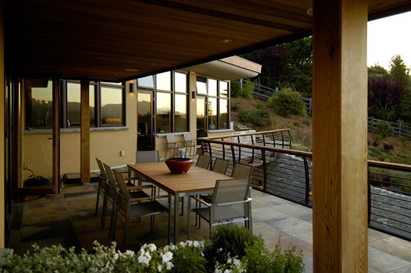 Contemporary Home in Mill Valley, California - earth-inspired luxury hillside home