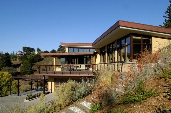 Contemporary Home in Mill Valley, California - earth-inspired luxury hillside home