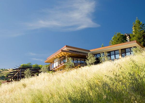 Contemporary Home in Mill Valley, California - earth-inspired luxury hillside home