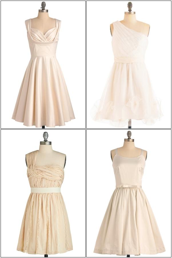 แฟชั่น ชุดงานหมั้น  สไตล์เดรสสั้น