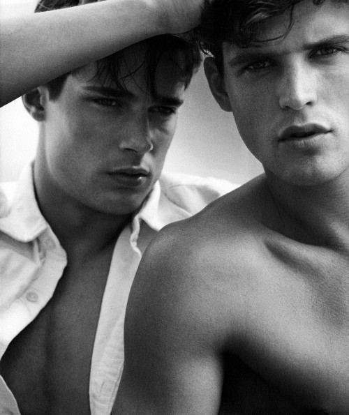 Danny Schwarz & Guy Robinson by Bruce Weber
