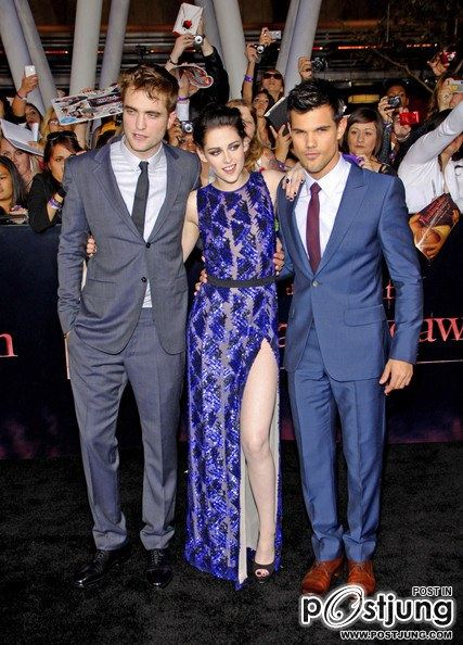 Kristen Stewart , Robert Pattinson , Taylor Lautner