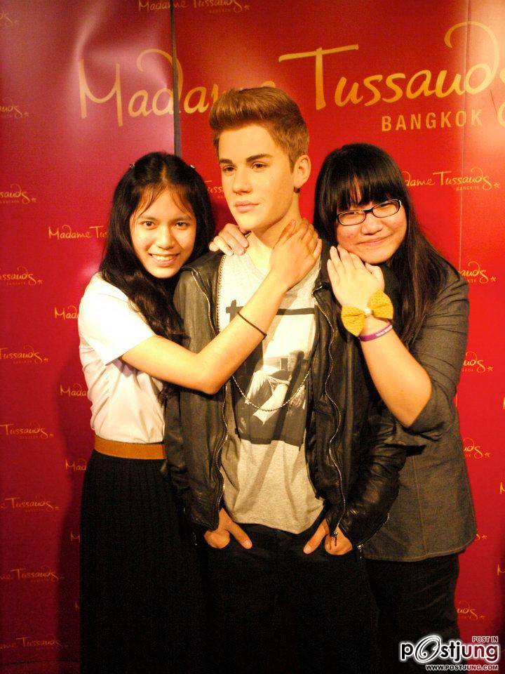 งานเปิดตัวหุ่นขี้ผึ้ง justin bieber at bangkok