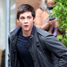 Logan Lerman On The Set Of 'Percy Jackson: Sea Of Monsters'