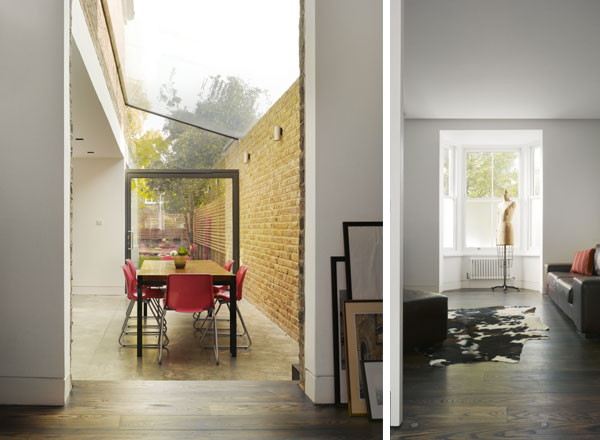 Modern Home Renovations - contemporary glass roof frames unobstructed views of the sky