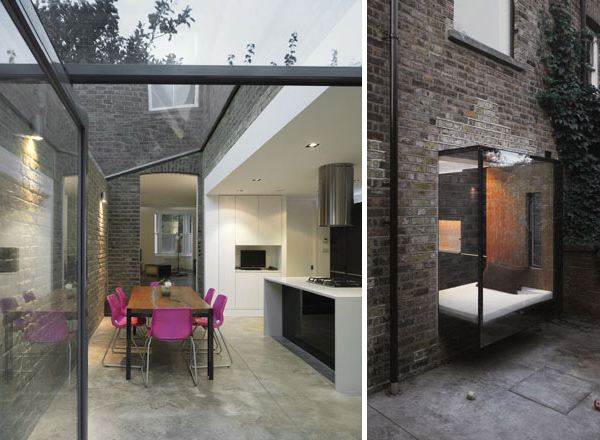 Modern Home Renovations - contemporary glass roof frames unobstructed views of the sky