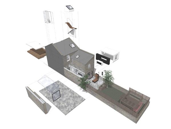 Modern Home Renovations - contemporary glass roof frames unobstructed views of the sky