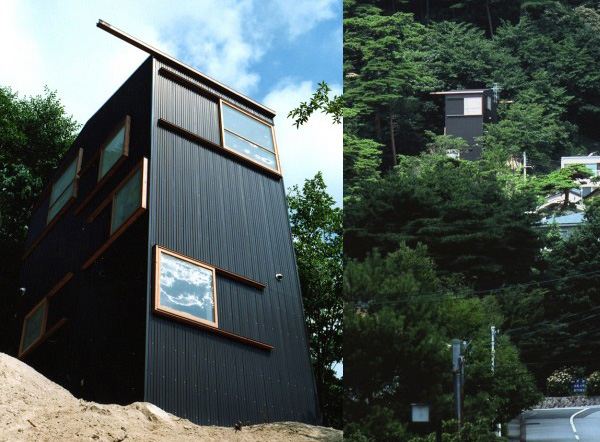 Slope House, Japan - mountainside design with 6 floors & ever changing views