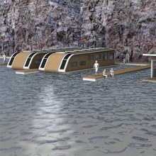 Eco-Friendly Mobile Floating Architecture - off the grid solar home